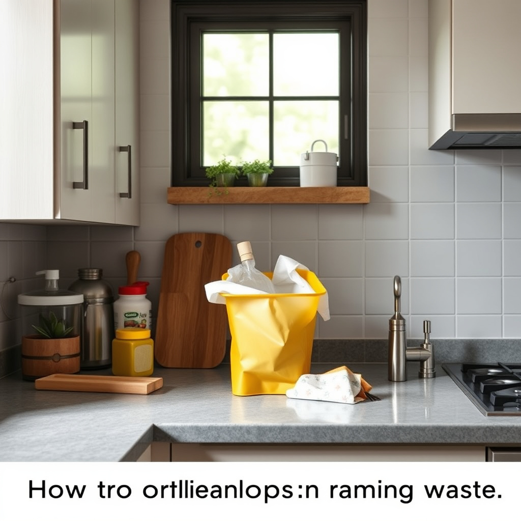 Clearing Countertops and Removing Waste