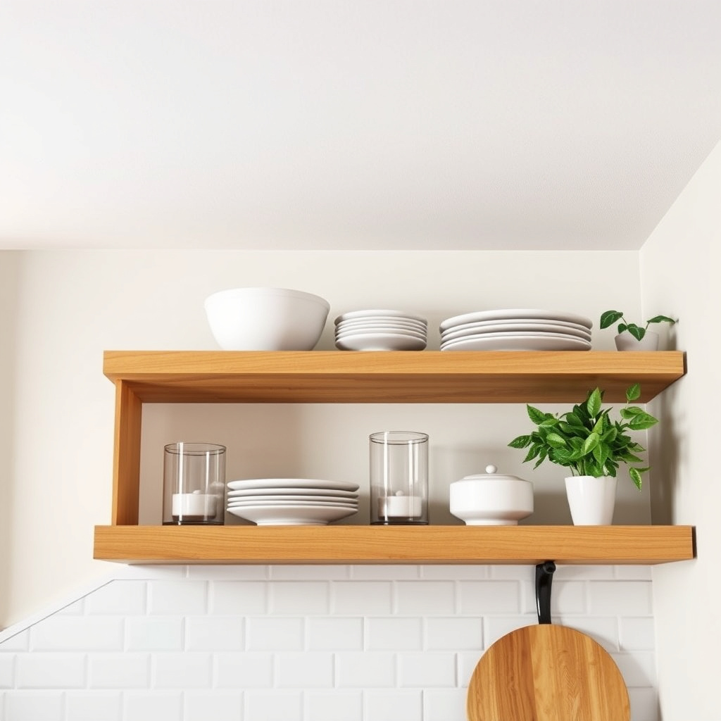 Installing Open Shelving Over Soffits