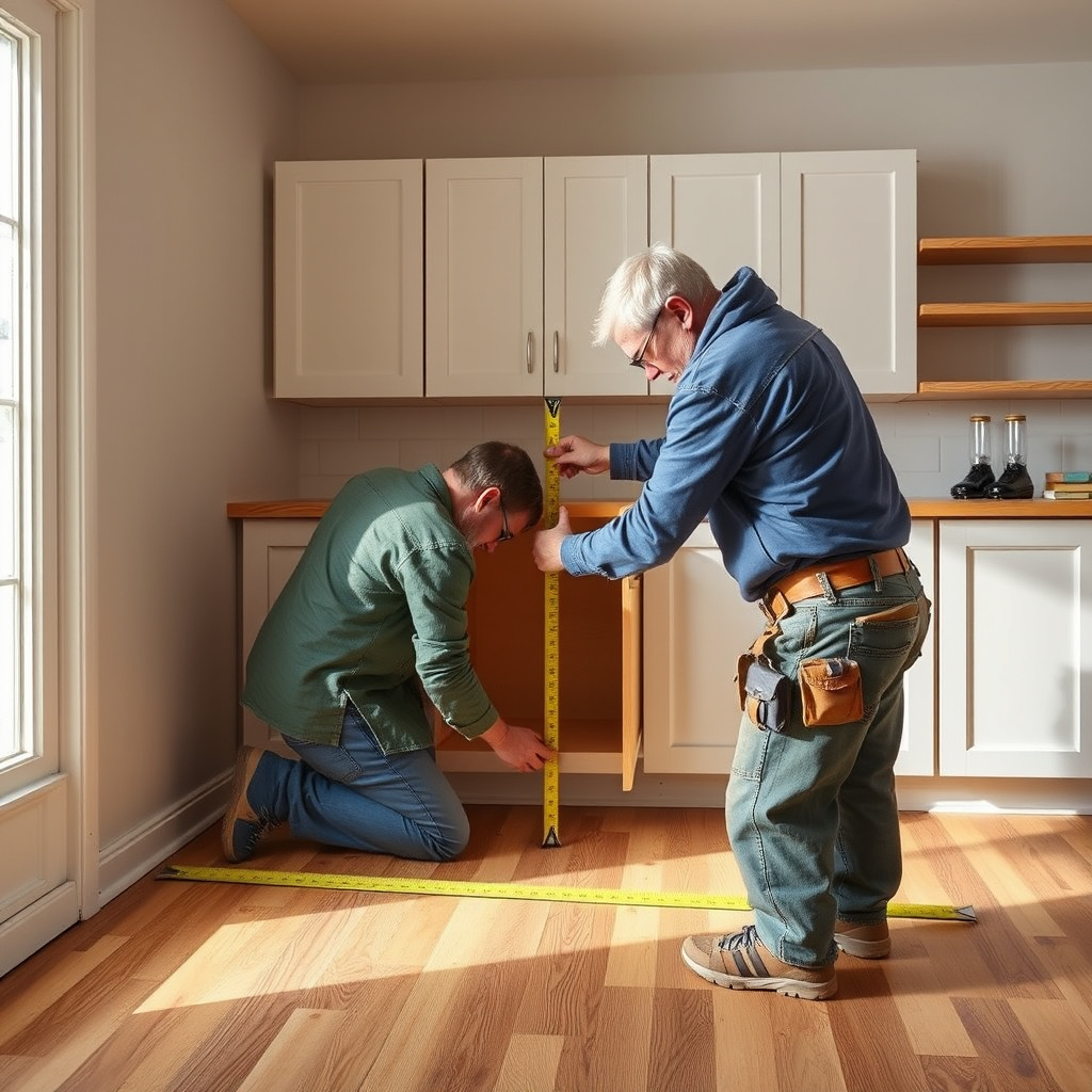 How to Install Kitchen Base Cabinets: A Step-by-Step Guide 3 Measuring and Marking Cabinet Placement
