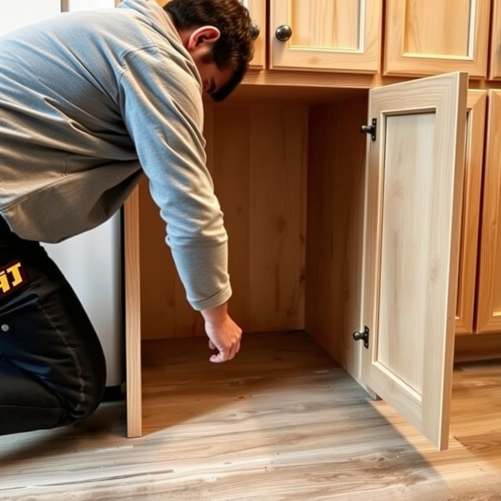 How to Install Kitchen Base Cabinets: A Step-by-Step Guide 6 Positioning and Leveling the Cabinet
