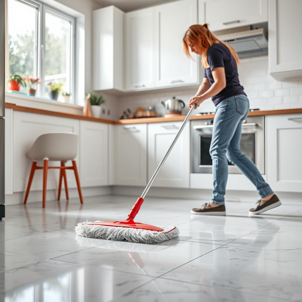 How to Clean Kitchen Tiles Effectively: A Step-by-Step Guide 6 Regular Sweeping and Mopping