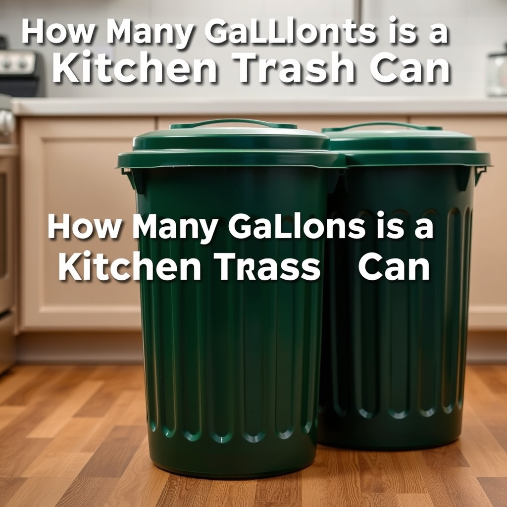 How Many Gallons Is a Kitchen Trash Can? Understanding the Right Size for Your Needs 3 Typical Gallon Capacities for Kitchen Trash Cans