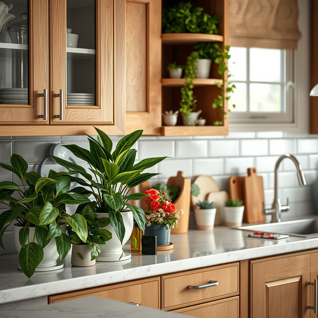 Using Real and Faux Plants
